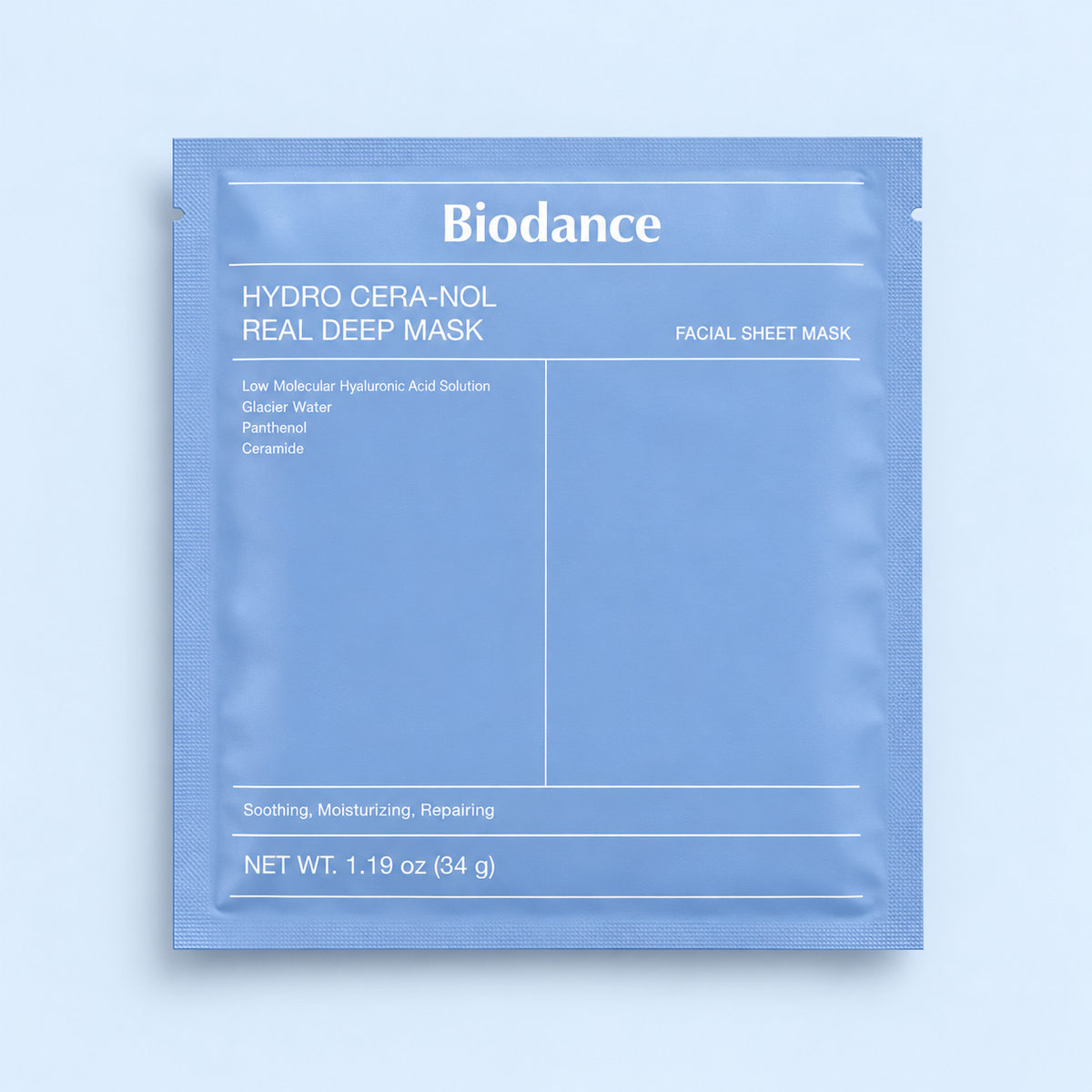 ماسك الترطيب الأزرق من Biodance — ترطيب عميق