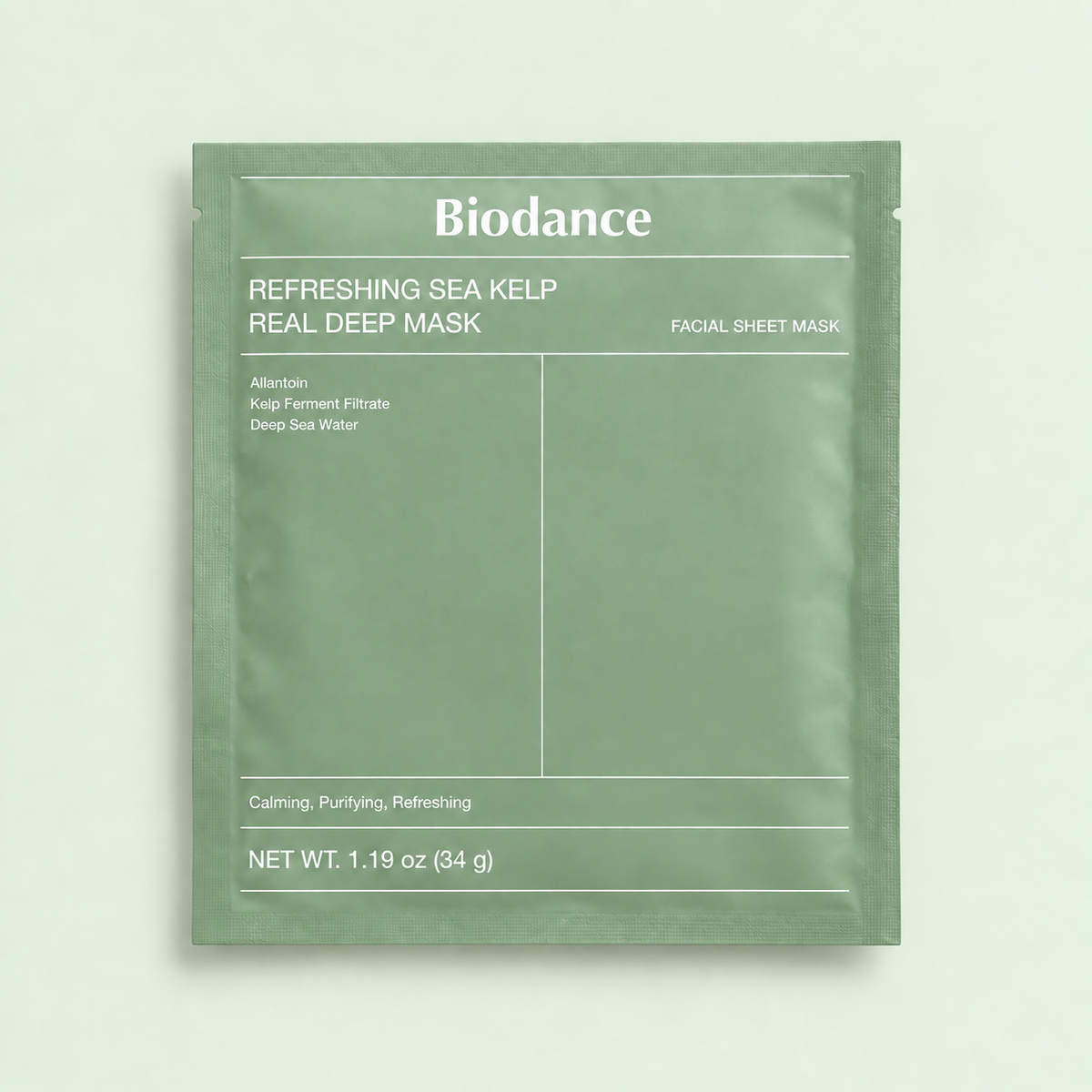 ماسك الأعشاب البحرية من Biodance — تهدئة وتوازن